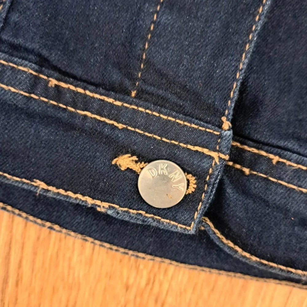 DKNY Denim Sequin Pre-Teen Jacket - Size Medium